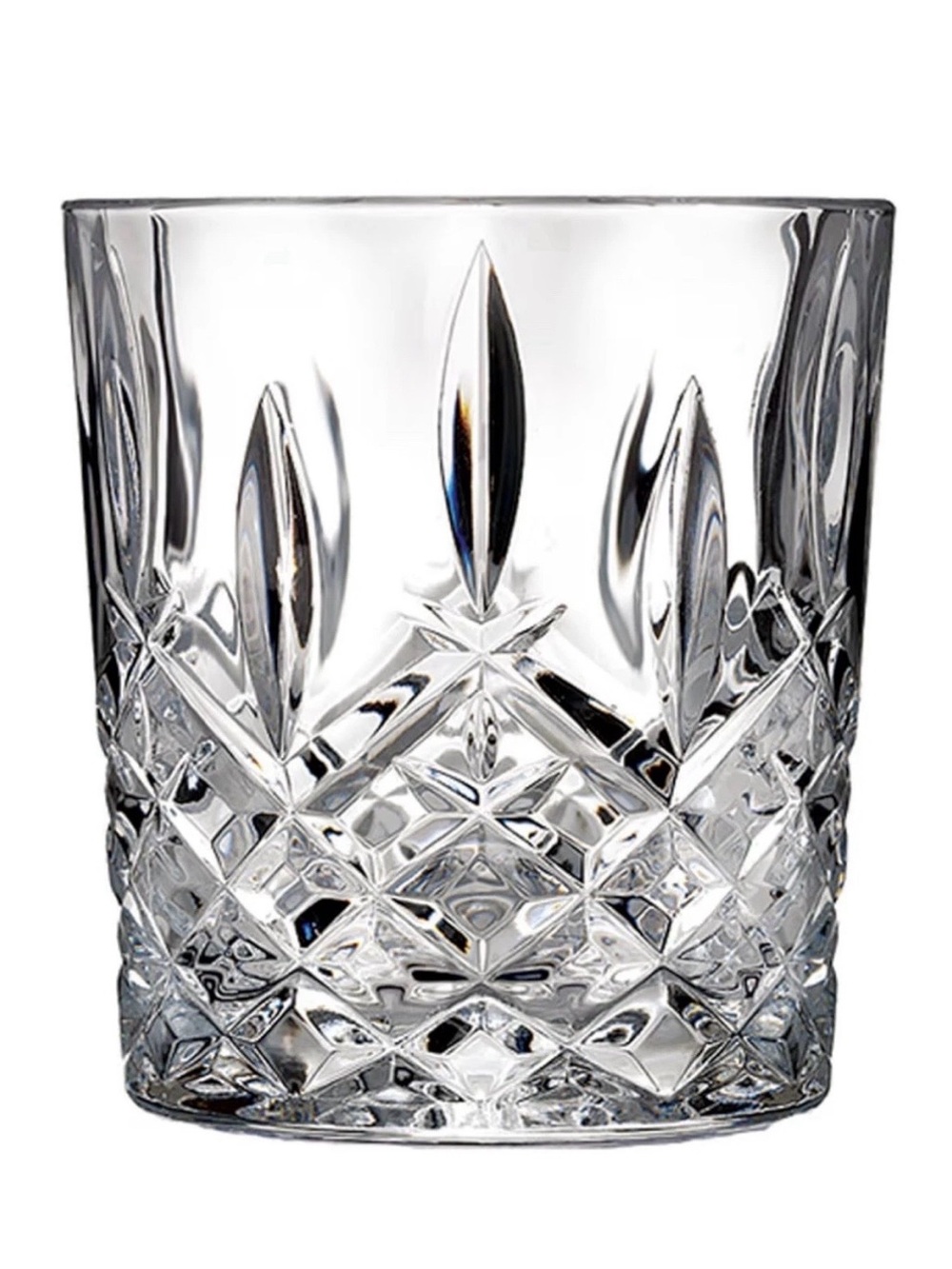 Set Of 2 Double Old-Fashioned Whiskey Crystal Glasses Unknown Brand Heavy